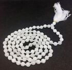 White Hakik Agate Necklace Japa Mala 6 MM Bead Size A Grade Quality Energized