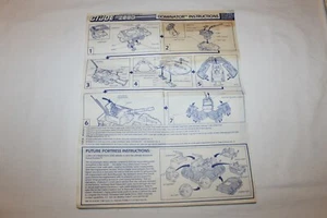 G.I. Joe Dominator Vehicle Vintage  1987 Blueprints Instructions Sheet (#2) ARAH - Picture 1 of 2