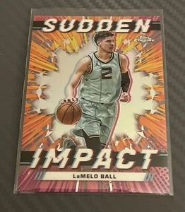 2023-24 Topps Chrome Sudden Impact Pink Refractor #SI-6 LaMelo Ball - Picture 1 of 2