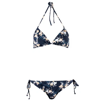 ROXY Damen Bikini Set ERJX203397 Dunkelblau Floral / L (M) / Bademode - Bild 1 von 4