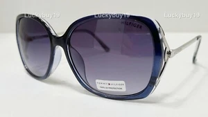 NWT Tommy Hilfiger NANA Blue Authentic Sunglasses Women gift idea /851/ NEW - Picture 1 of 7