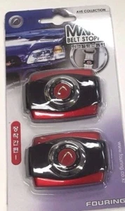 2 PIECES SET FOURING MARK SEAT BELTS STOPPERS SBS-DA261 RED - Bild 1 von 3