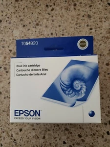 New  Genuine Epson T054920 Blue Ink Cartridge, Stylus Photo R1800,R800  - Picture 1 of 7