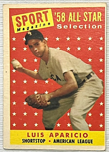 1958 Topps Sport Magazine '58 All Star Selection Luis Aparicio #483 HOF