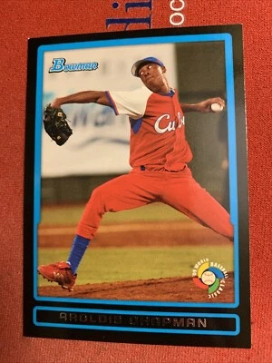 2009 Bowman - World Baseball Classic #BW12 Aroldis Chapman (RC) Centered Nice - Image 1 of 4
