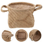 Storage Basket For Small Items Jute Home Decor Laundry Foldable Weave