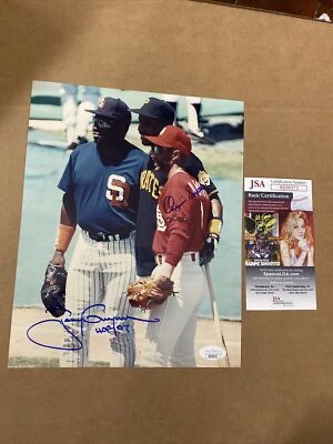 Tony Gwynn Signed 8x10 Photo Ozzie Smith Auto JSA Authentication - Image 1 of 4