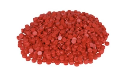 MARKENLOS 1000 pezzi sigilli in plastica 8 mm rosso sigilli
