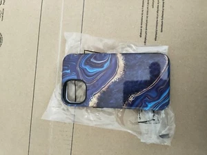 iPhone 13 Case Marble Pattern 3-in-1 Rugged Bumper Cover Shockproof - Picture 1 of 2