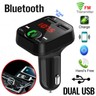 In-Car Bluetooth FM Transmitter Radio MP3 Wireless Adapter Car Kit 2 USB Charger