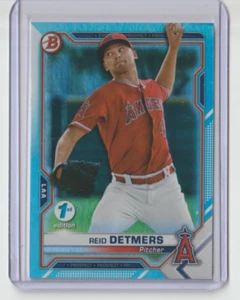 2021 Bowman 1st Edition - Reid Detmers #BFE-26 (RC) Sky Blue Foil - Picture 1 of 1