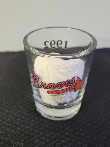 Braves 1992 Western Division Champions shot glass baseball Cover