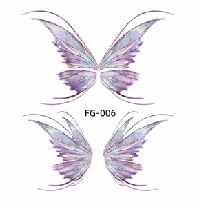 Temporary Glitter Face/Arm Tattoo Stickers Butterfly Festival Party Halloween - Picture 1 of 3