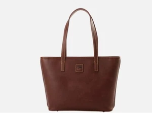 NWT Dooney & Bourke Florentine Small Charleston Tote Bag Chestnut - Picture 1 of 6