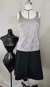 Metal & Cotton Tank & Cotton /silver Thread Skirt - Picture 1 of 4