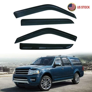 4Pcs Smoke Window Visors Vent Sun Rain Guard For Ford Expedition XL 2007-2017 - Bild 1 von 10