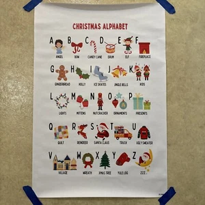 Christmas Alphabet Poster ✅ Kid Child Christmas Decor ✅ Wall Art Canvas Poster - Picture 1 of 4