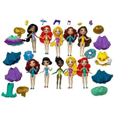 "Lote de 10 mini muñecas Disney Princess Little Kingdom de 3"" con accesorios" Foto 1 de 4