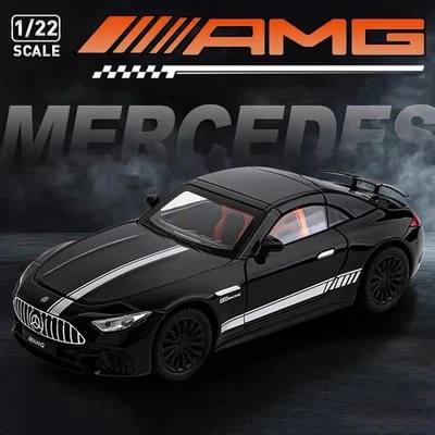 1:22 Benzs SL63 Supercar Alloy Diecast Car Model Sound Light Kids Toy Gift - Image 1 of 4