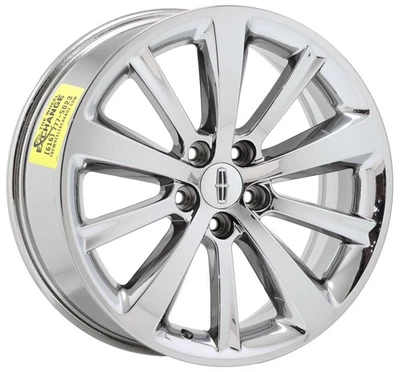 Llanta de 19" Lincoln MKS cromada brillante OEM de fábrica única 3766 Foto 1 de 4