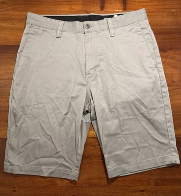 Volcom Vmonty Stretch Mens Gray 10” Chino Shorts Golf Beach Sz 32 - Image 1 of 4