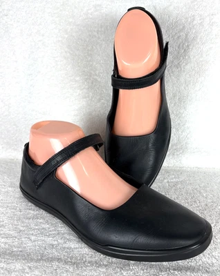 ECCO Simpil Black Leather Mary Jane Flat Women’s Shoe Size 7 - 7.5 / 38 - Image 1 of 4