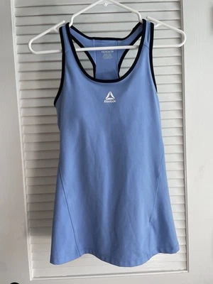 Camiseta sin mangas Reebok Bra Cup Active Wear azul aciano para mujer talla S Foto 1 de 4
