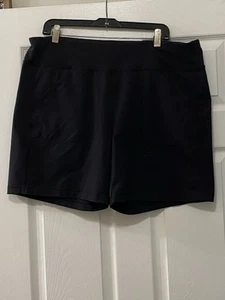 Duluth Trading Co womens XL black Yoga Shorts, good Pockets, Cute & Quality - Imagen 1 de 6