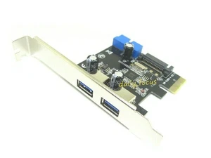 Desktop PCI-E na usb3.0 karta rozszerzeń pcie usb3.0 przód 20pin karta rozszerzeń - Zdjęcie 1 z 5