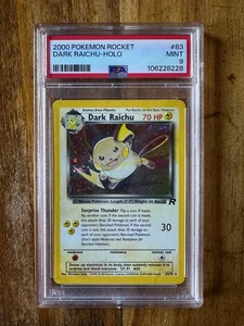 POKEMON TCG - TEAM ROCKET - DARK RAICHU HOLO 83/82 - PSA 9 - Imagen 1 de 2