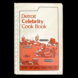 1978 Detroit Celebrity Cook Book Motown Cobo Hall World's Largest Garage Sale - Picture 1 of 4