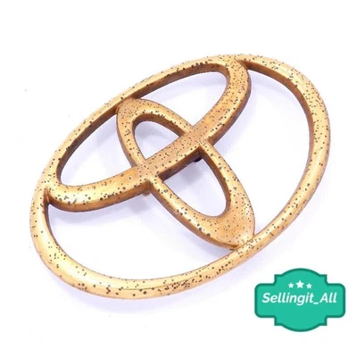 Placa de identificación emblema tapa maletero dorado Toyota Camry 92-96 2 puertas 00577-33449 OEM Foto 1 de 2