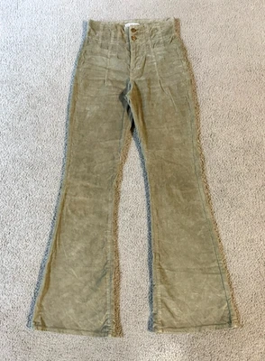 Pantalones boho hippie de pana acampanados de tiro alto We the Free para mujer - talla 26L Foto 1 de 4