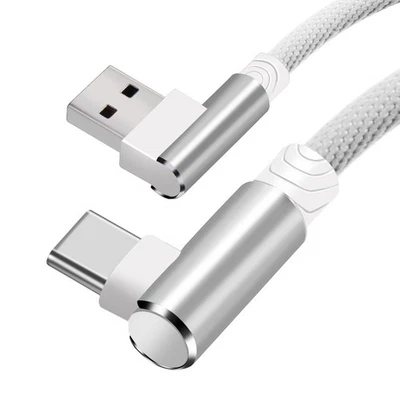3/6/10Ft Type C Charger Cable 90 Degree USB C Charging Cord For Samsung S10 S9/8 - Image 1 of 4