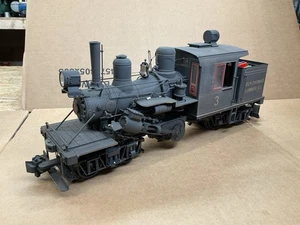 BACHMANN SPECTRUM G GAUGE STEAM LOCOMOTIVE TWO TRUCK CLIMAX WEATHERED BATTERY ! - Picture 1 of 23