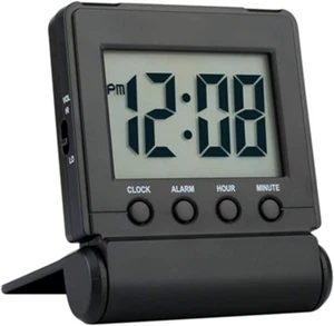Compact Digital Travel Alarm Clock with High/Low Volume Options,Simple to Set,E - Picture 1 of 12