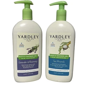 Yardley London Sea Minerals & Lavender Rosemary Bath Shower Gel 16oz NEW Rare - Picture 1 of 4