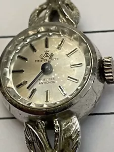 60er 70er Jahre, Damenuhr Meister Anker * Saphire * Silber 835 * DAU, Armbanduhr - Bild 1 von 4