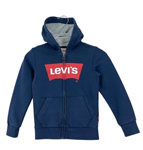 LEVI'S STRAUSS & CO Blue Full Zip Hoodie Jumper Kid's Boy's Size 8 y.o - Picture 1 of 9