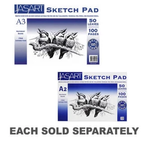 Brand New Jasart Premium Quality Spiral-Bound Acid-Free Durable Paper Sketch Pad - Imagen 1 de 5