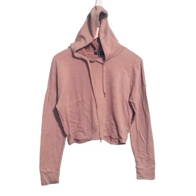 Zobha cropped hoodie size medium purple long sleeve - Image 1 of 4