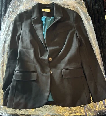 Blazer Boden Smyth Ponte Negro Regular Estructurado Forrado Ropa de Trabajo Clásico 4 Foto 1 de 4