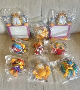 Garfield Vintage Wendy’s DQ Kinder Mahlzeit Spielzeug Fußball Fenster Saug Strand versiegelt - Bild 1 von 12