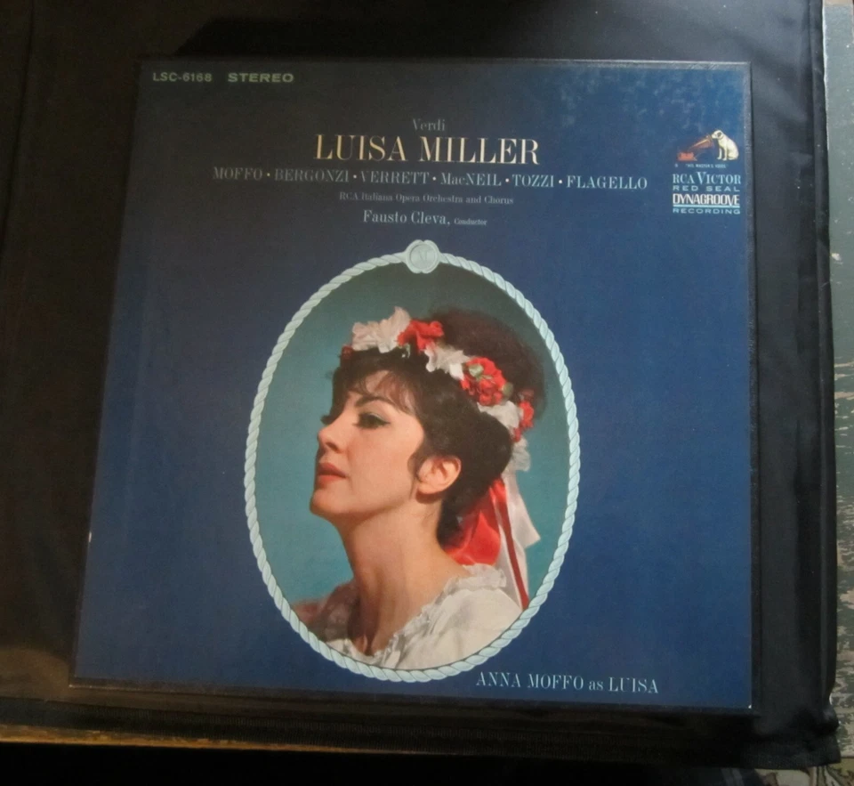 Verdi Luisa Miller Moffo Bergonzi Cleva RCA Victor Red Seal LSC 6168 3 LP Set - Image 1 of 1