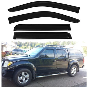 Window Visor Vent For Nissan Frontier 05-18 Crew Cab Shade Rain Guard Deflectors - Picture 1 of 16