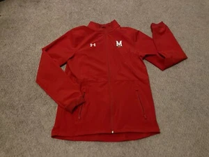 Under Armour M Maryland Terrapins Full Zip Jacket Windbreaker Embroidered Men’s - Picture 1 of 11