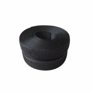 20M Black Adhesive Hook and Loop Tape Sew-On Craft Fastener - Picture 1 of 4