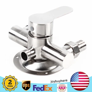 Exposed Shower Mixer Valve Faucet Bathroom Stainless Steel 1/2" Wall Mounted NEW - Picture 1 of 14