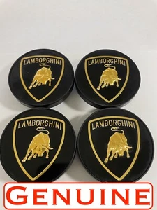 REAL Lamborghini Caps Huracan Gallardo Aventador Urus Wheel Center Hub Caps - Picture 1 of 3
