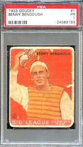 BB - 1933 Goudey - #1 - Benny Bengough - PSA 1 - PR